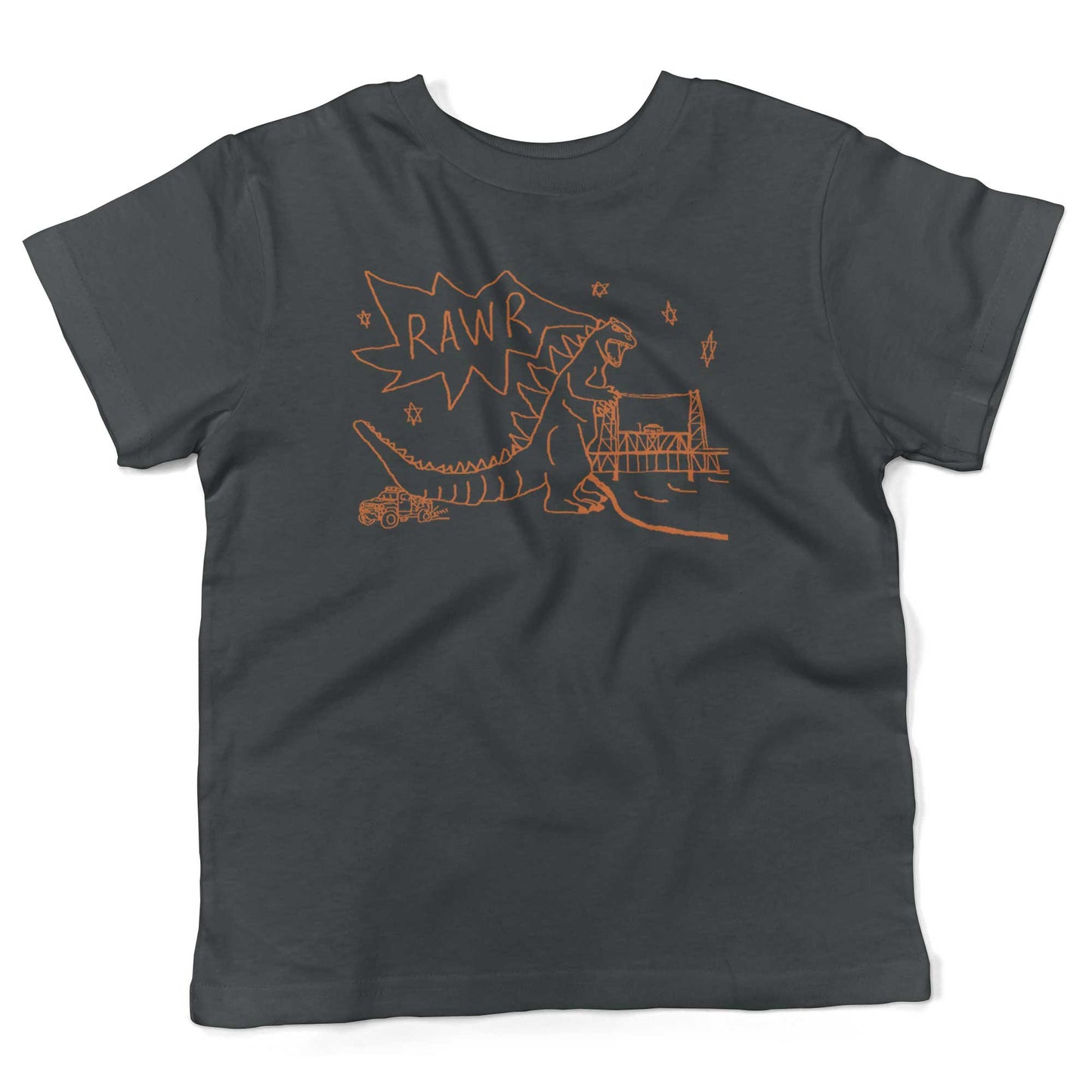 RAWR Dinosaur Toddler Shirt-Asphalt-2T