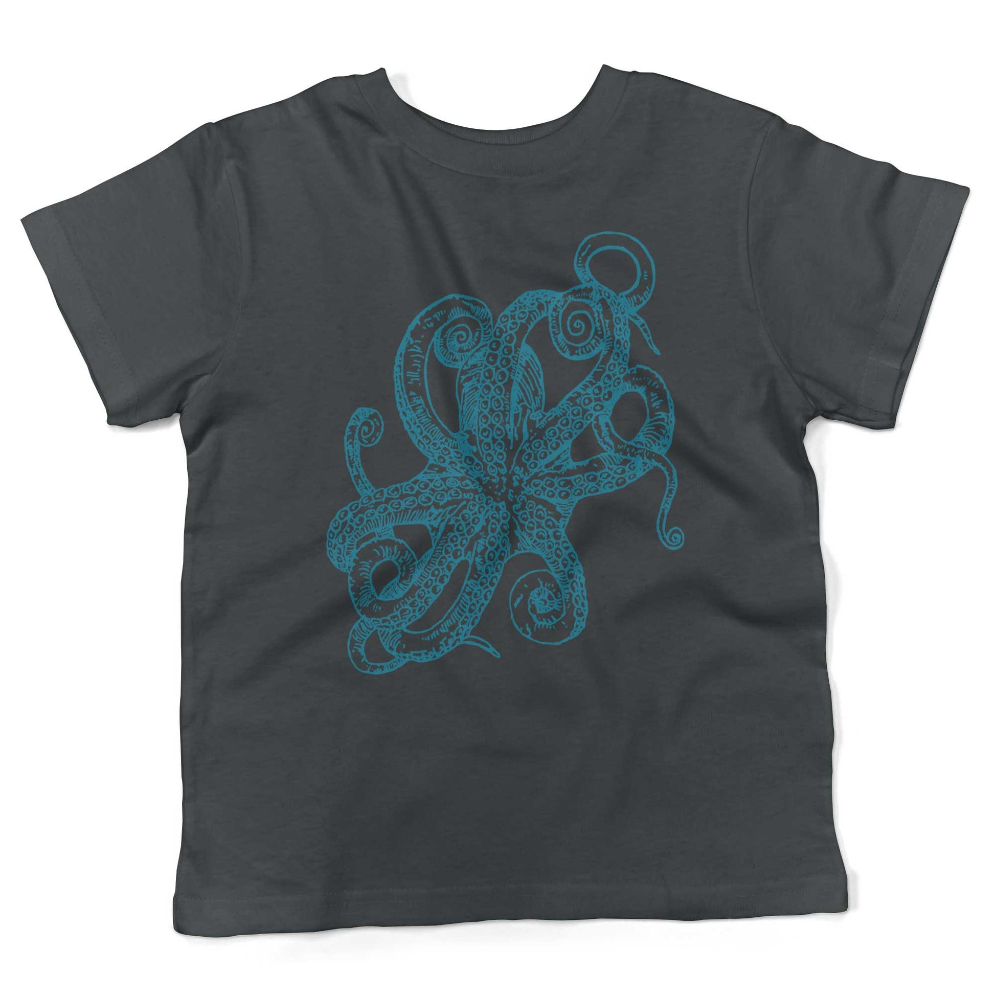 Octopus Underbelly Toddler Shirt-Asphalt-2T