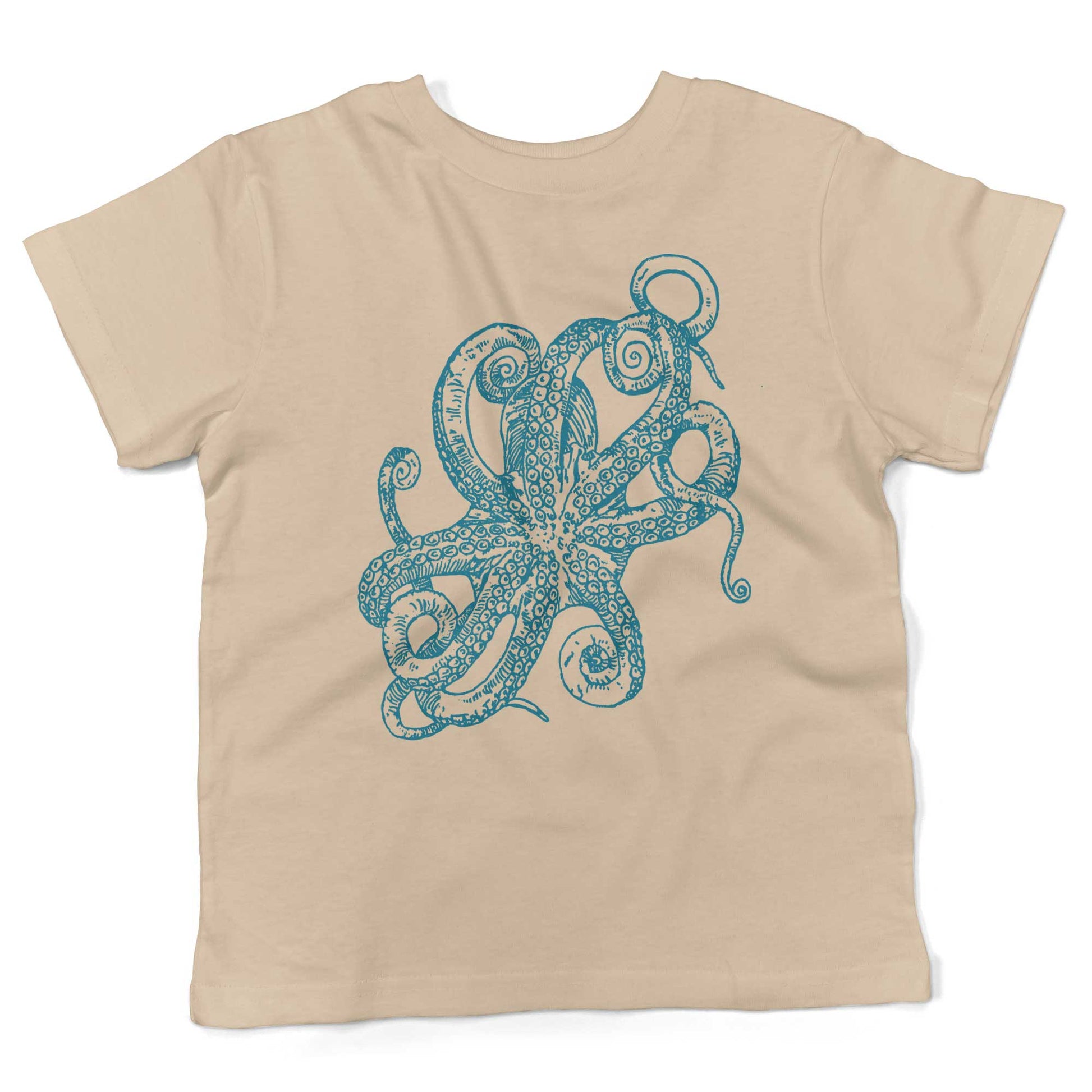 Octopus Underbelly Toddler Shirt-Organic Natural-2T