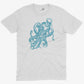 Octopus Underbelly Unisex Or Women's Cotton T-shirt-White-Unisex