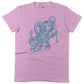 Octopus Underbelly Unisex Or Women's Cotton T-shirt-Pink-Woman