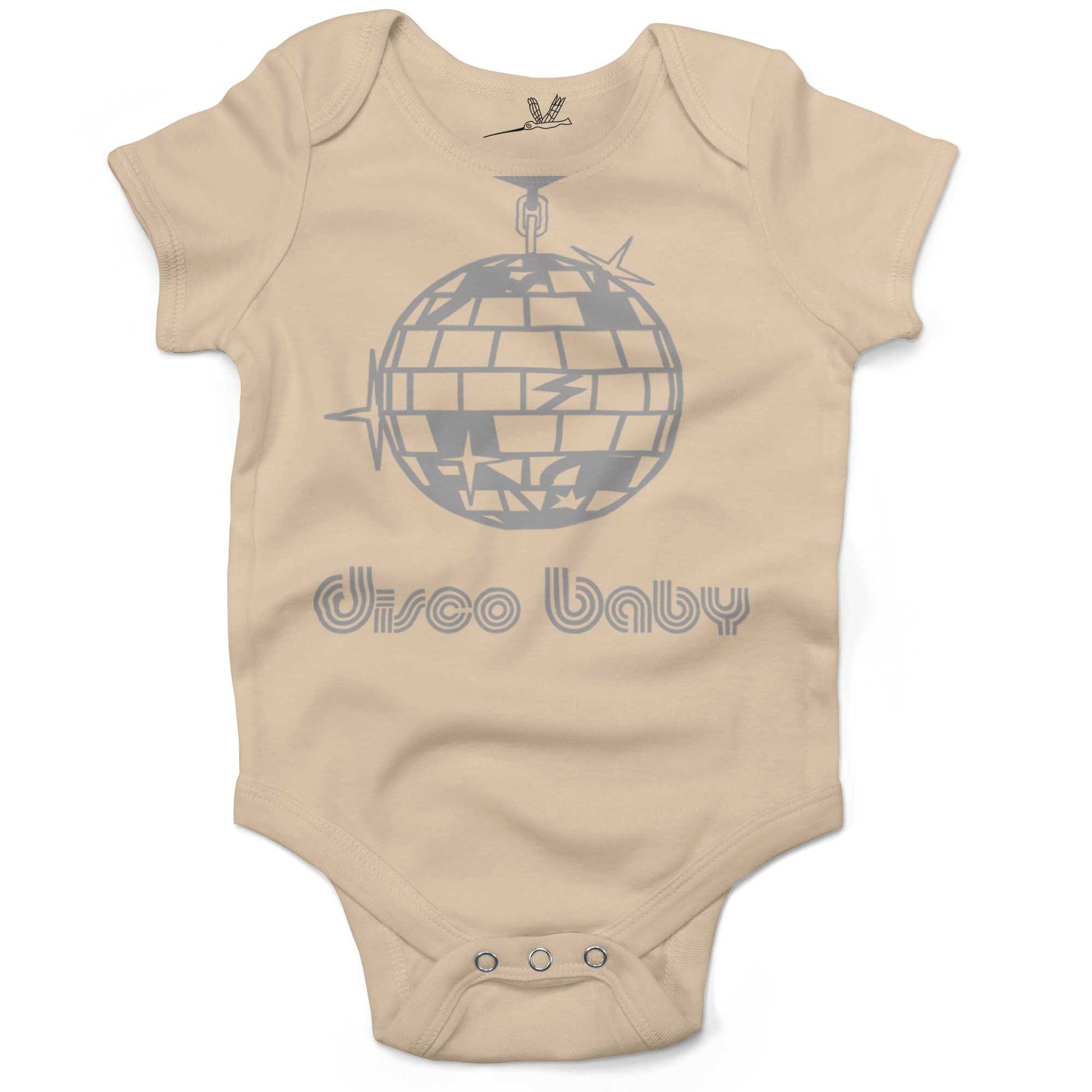 Disco Baby Infant Bodysuit or Raglan Tee-Organic Natural-3-6 months
