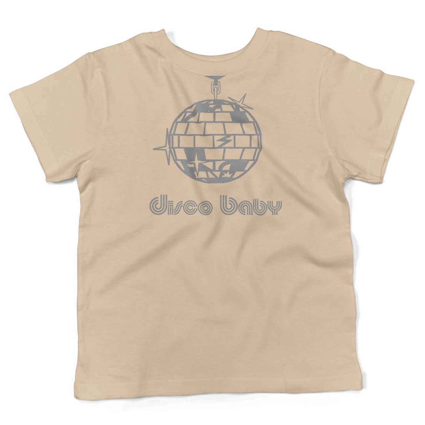 Disco Baby Toddler Shirt-Organic Natural-2T