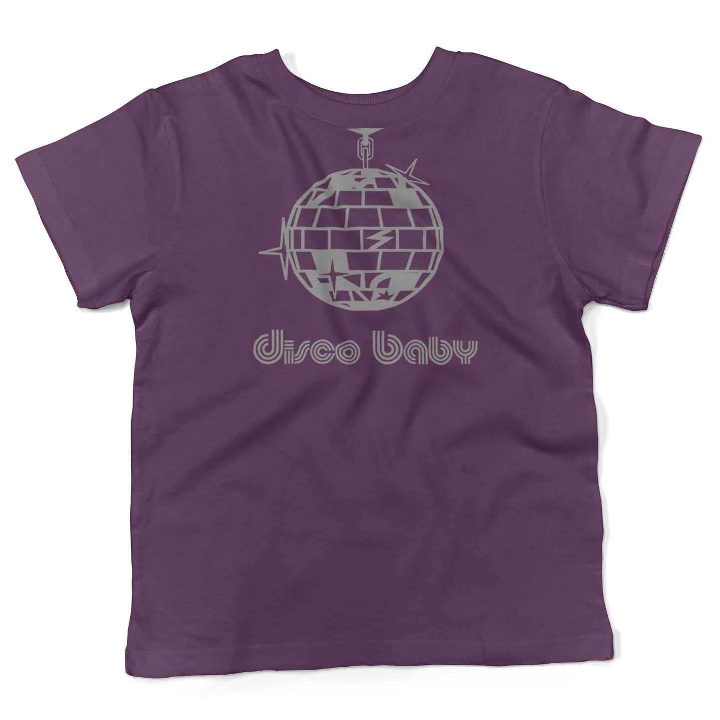 Disco Baby Toddler Shirt-Organic Purple-2T