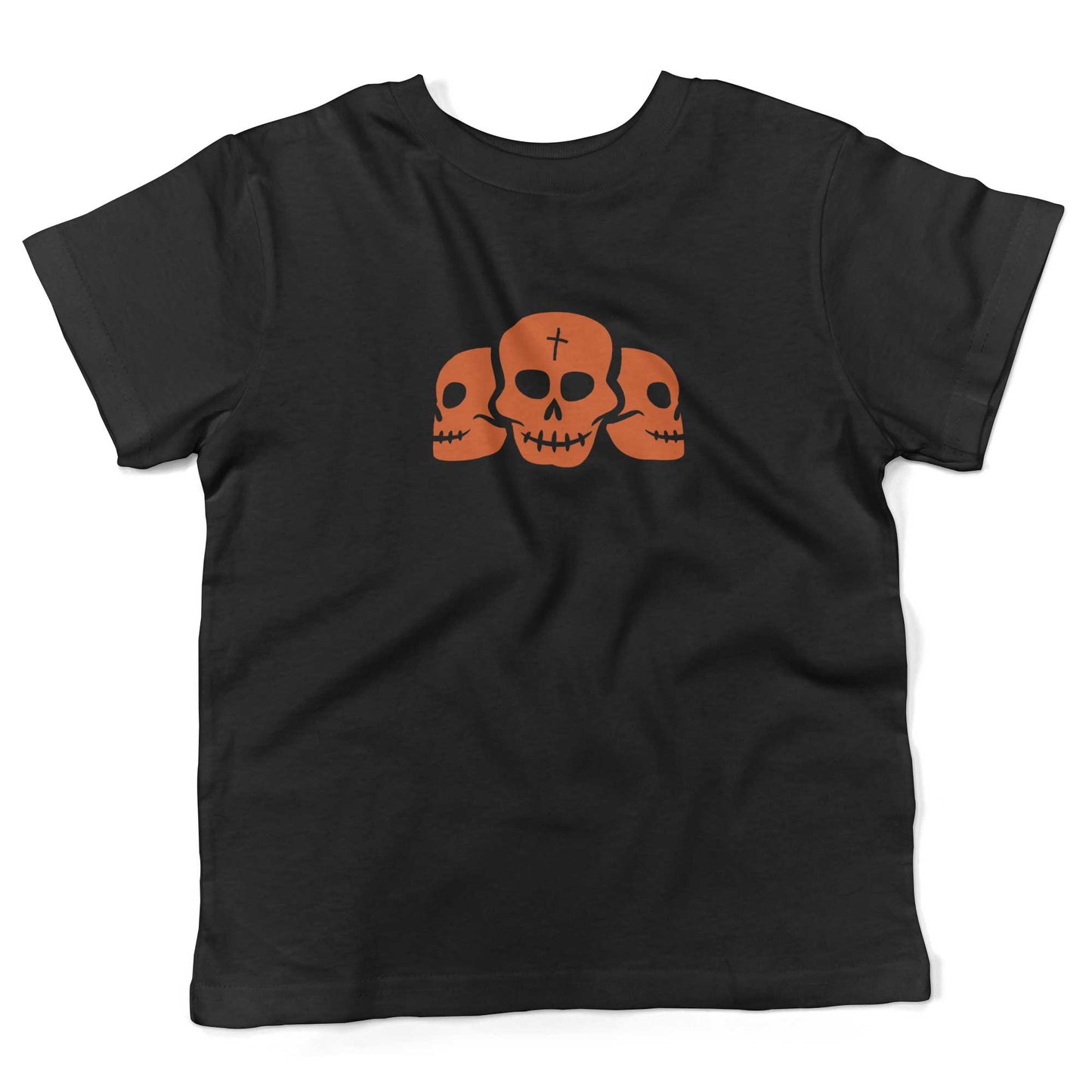 Day Of The Dead Skulls Toddler Shirt-Organic Black-2T