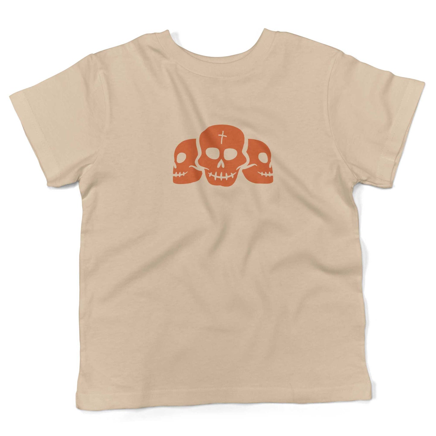Day Of The Dead Skulls Toddler Shirt-Organic Natural-2T