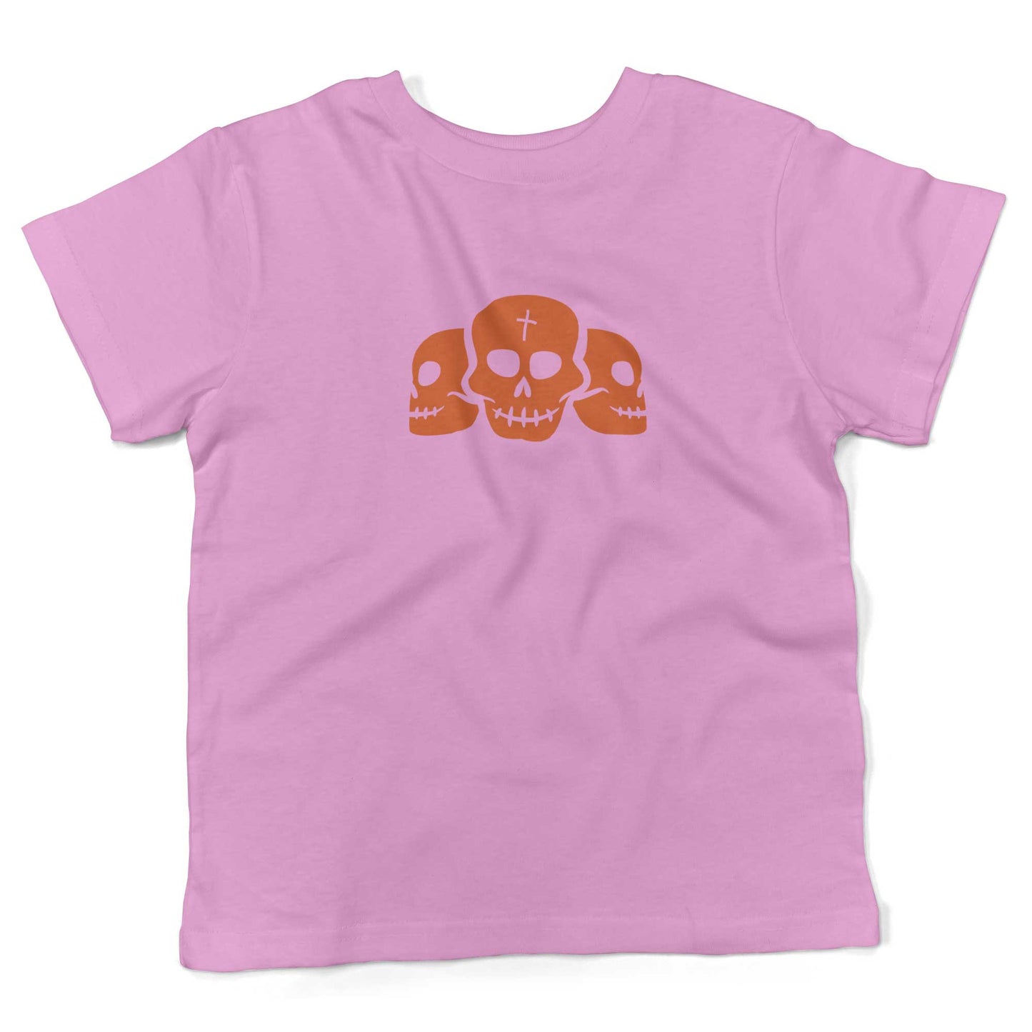 Day Of The Dead Skulls Toddler Shirt-Organic Pink-2T