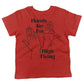 Hands High Fiving Toddler Shirt-Red-2T