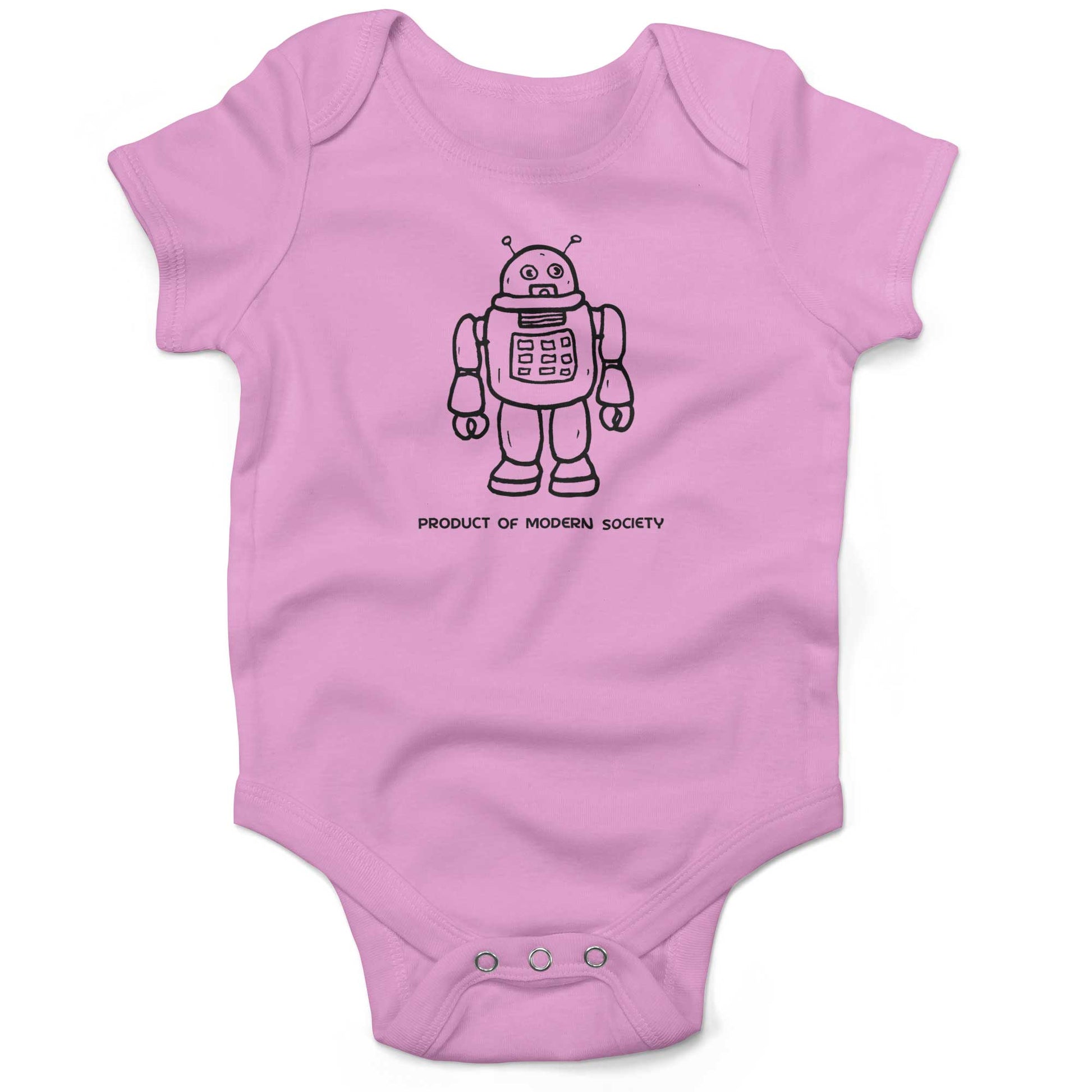 Product Of Modern Society Infant Bodysuit-Organic Pink-3-6 months