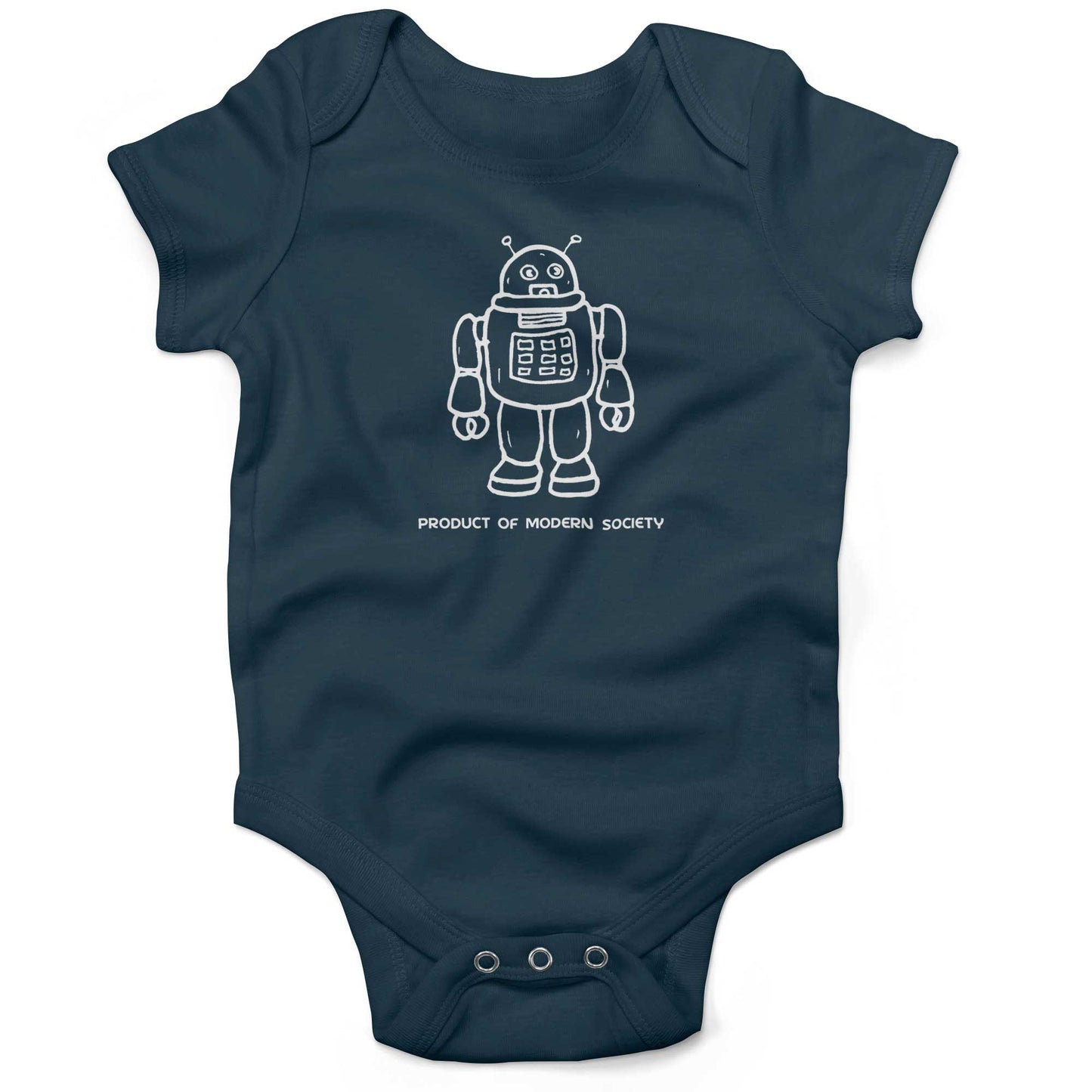 Product Of Modern Society Infant Bodysuit-Organic Pacific Blue-3-6 months
