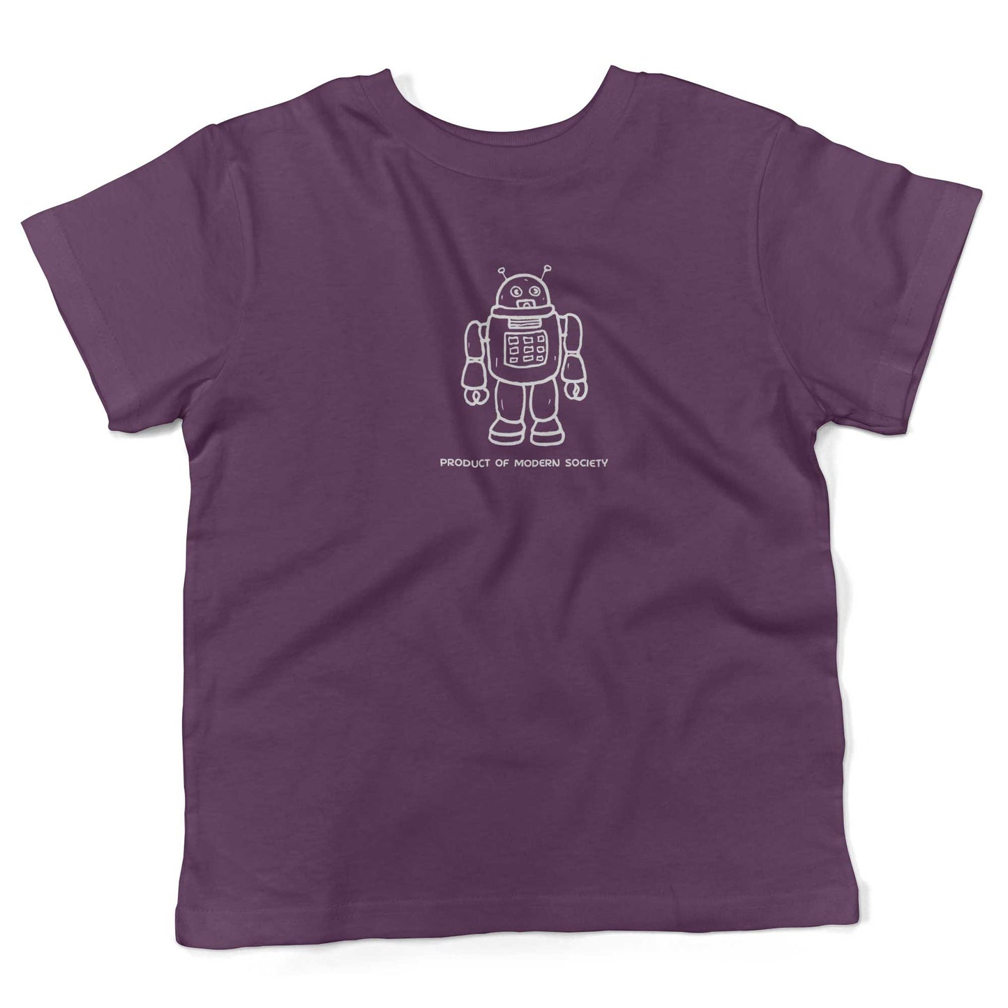 Product Of Modern Society Toddler Shirt-Organic Purple-2T