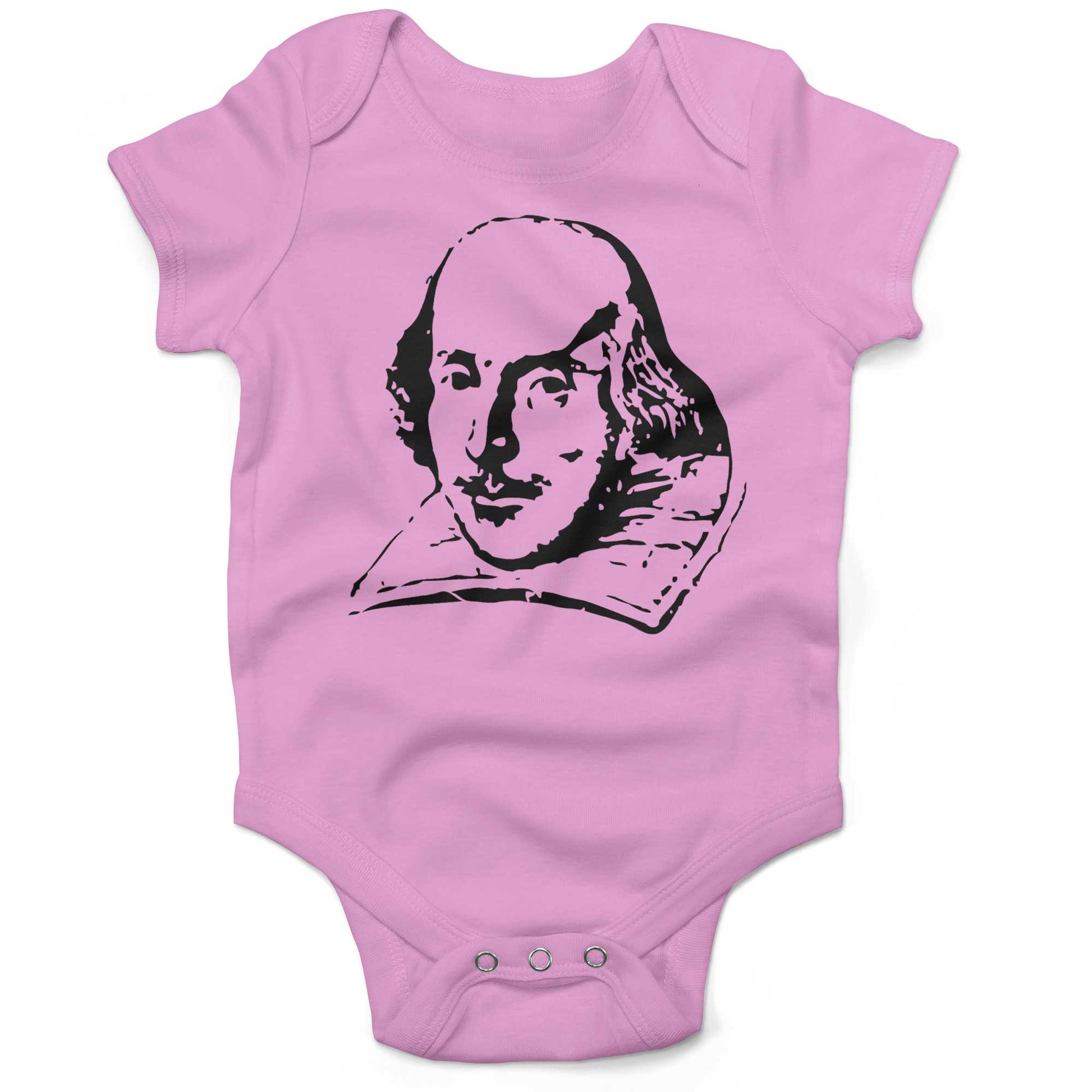 Shakespeare Infant Bodysuit or Raglan Tee-Organic Pink-3-6 months