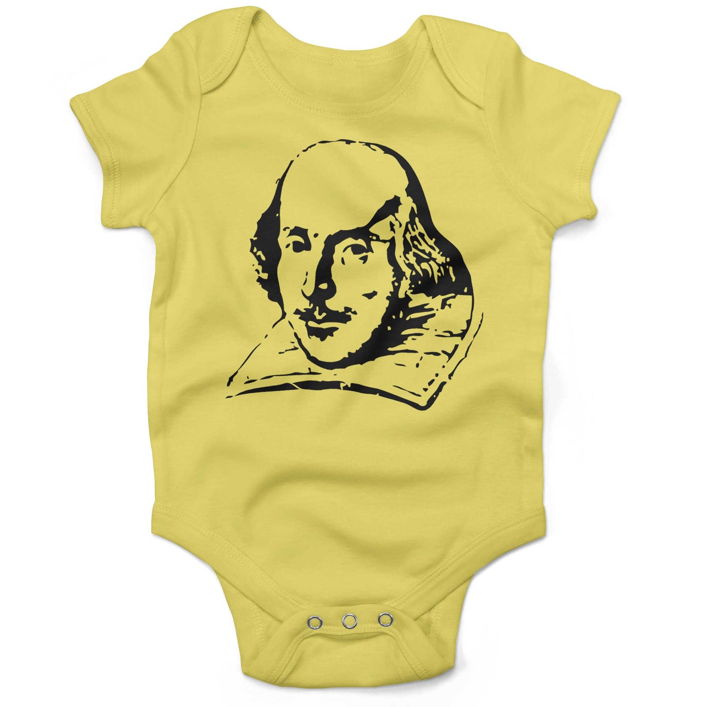 Shakespeare Infant Bodysuit or Raglan Tee-Yellow-3-6 months