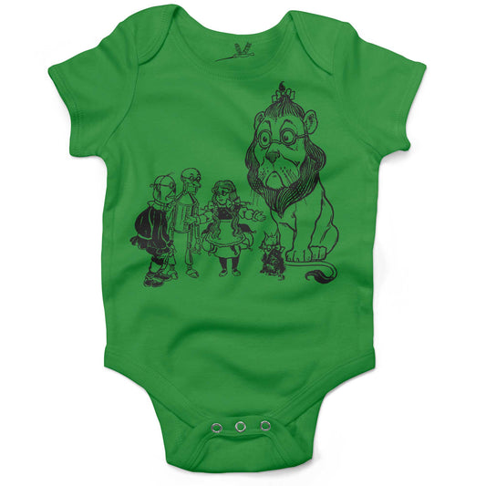 Wizard Of Oz Infant Bodysuit-Grass Green-3-6 months