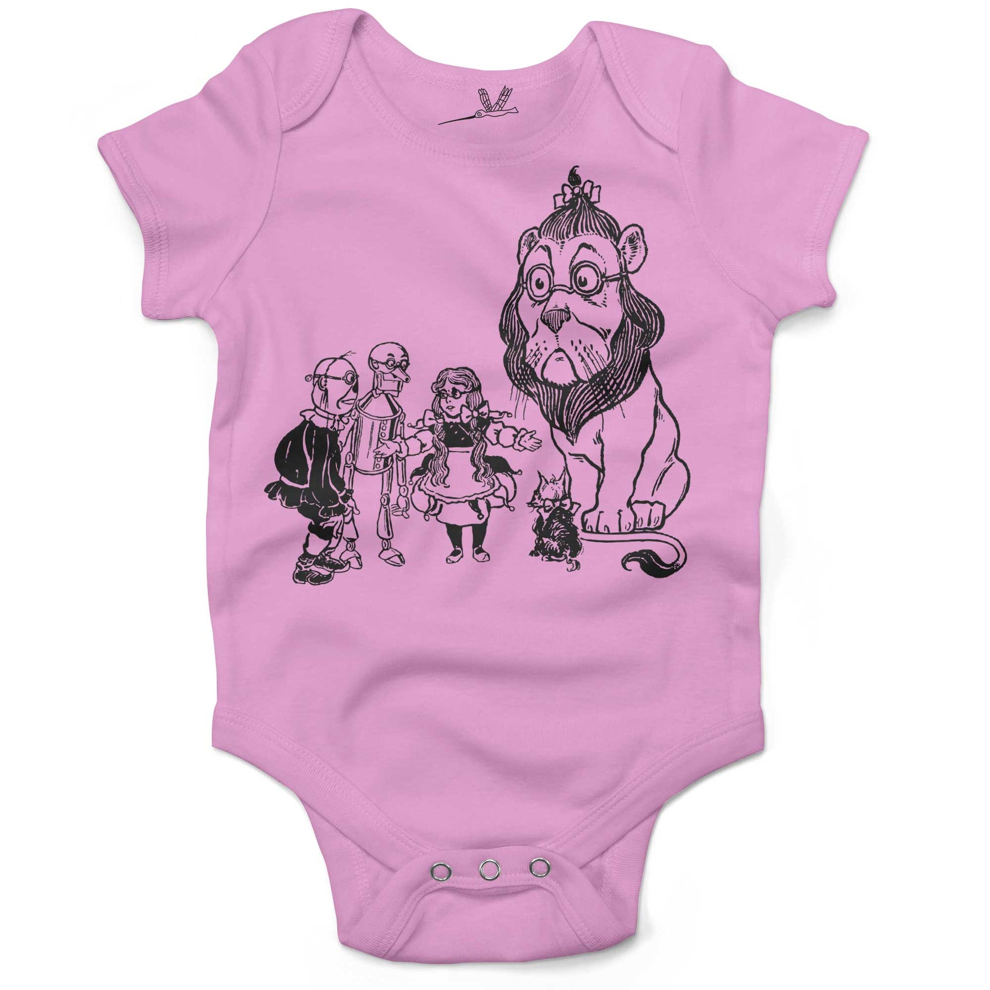 Wizard Of Oz Infant Bodysuit-Organic Pink-3-6 months