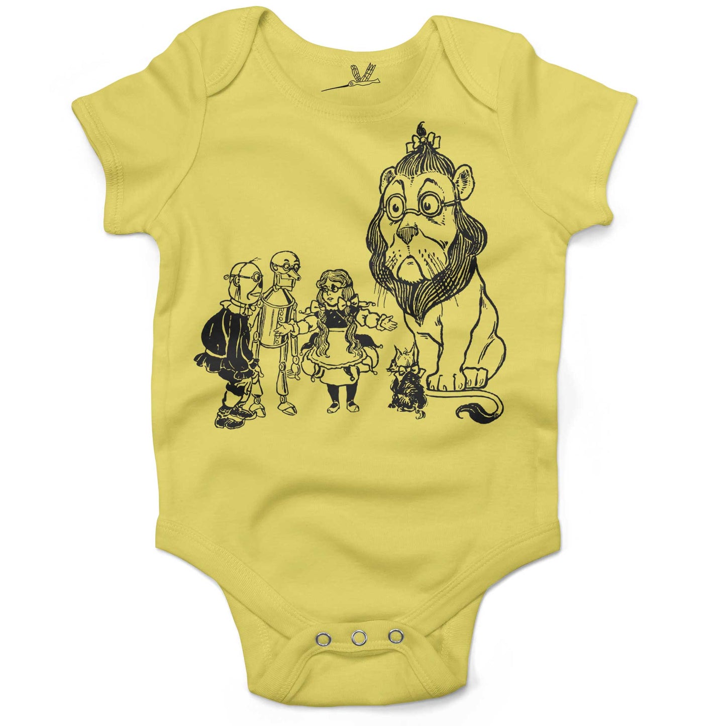 Wizard Of Oz Infant Bodysuit-Yellow-3-6 months