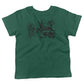 Alice In Wonderland Tea Party Toddler Shirt-Kelly Green-2T