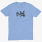 Alice In Wonderland Tea Party Unisex Or Women's Cotton T-shirt-Baby Blue-Unisex
