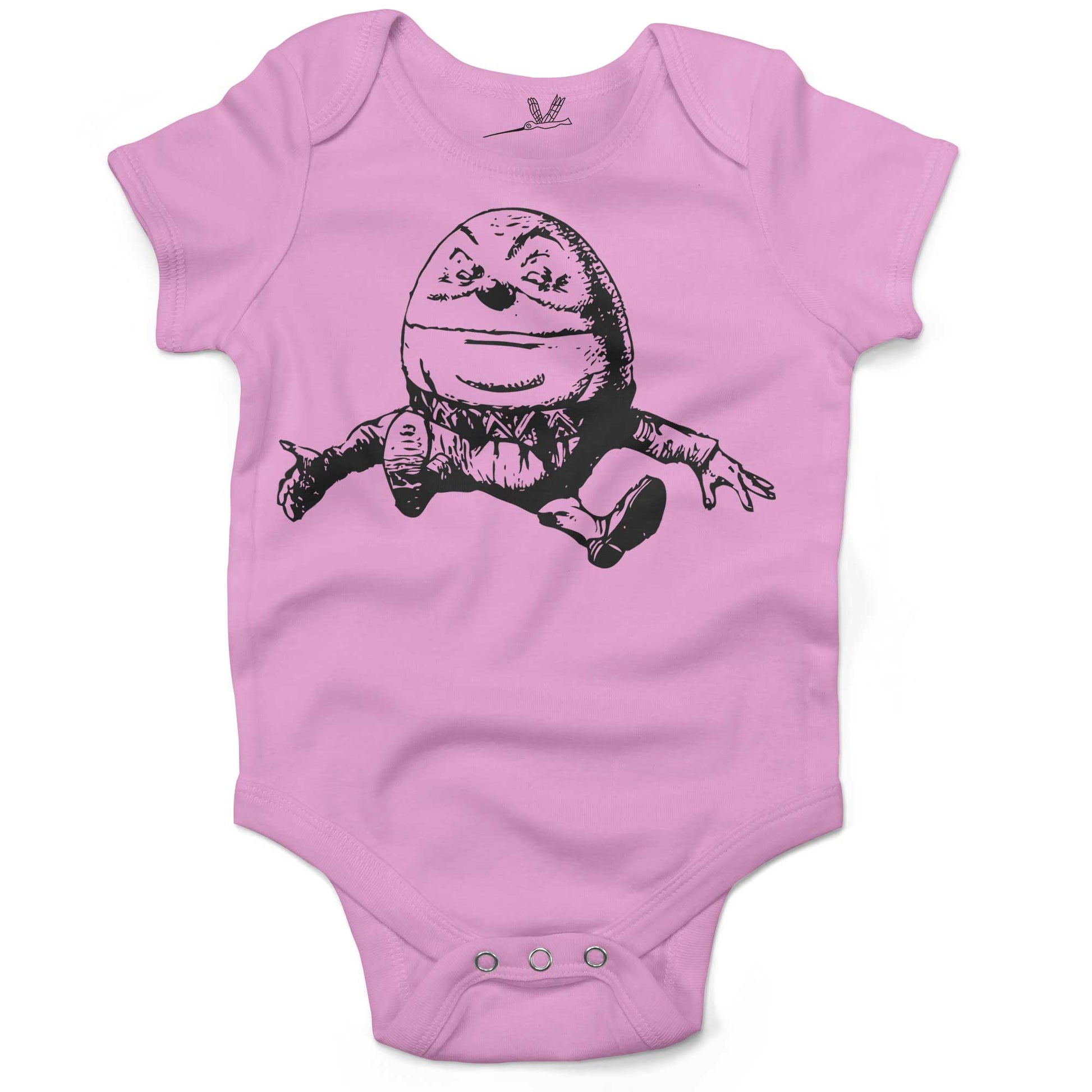 Humpty Dumpty Infant Bodysuit or Raglan Tee-Organic Pink-3-6 months