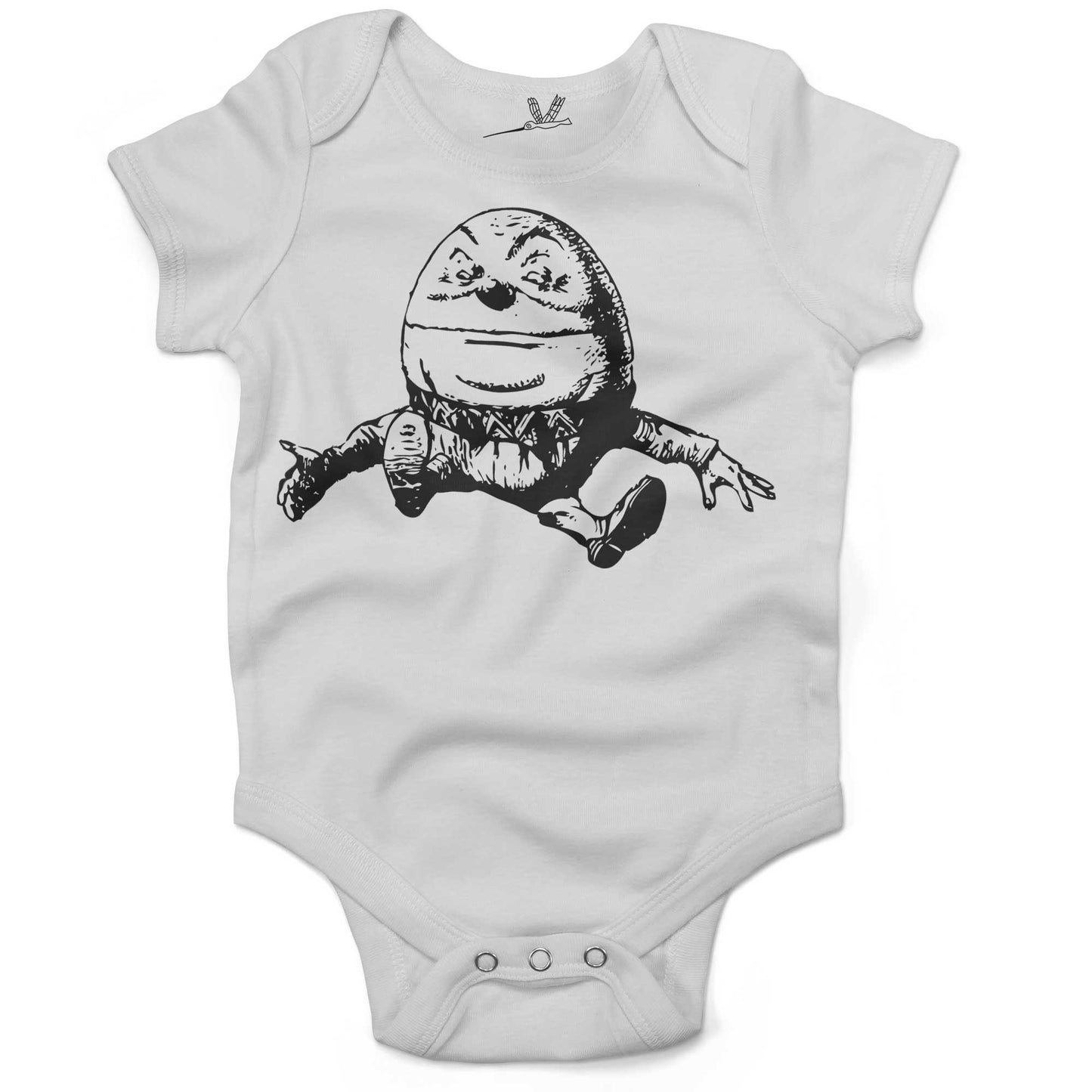 Humpty Dumpty Infant Bodysuit or Raglan Tee-White-3-6 months