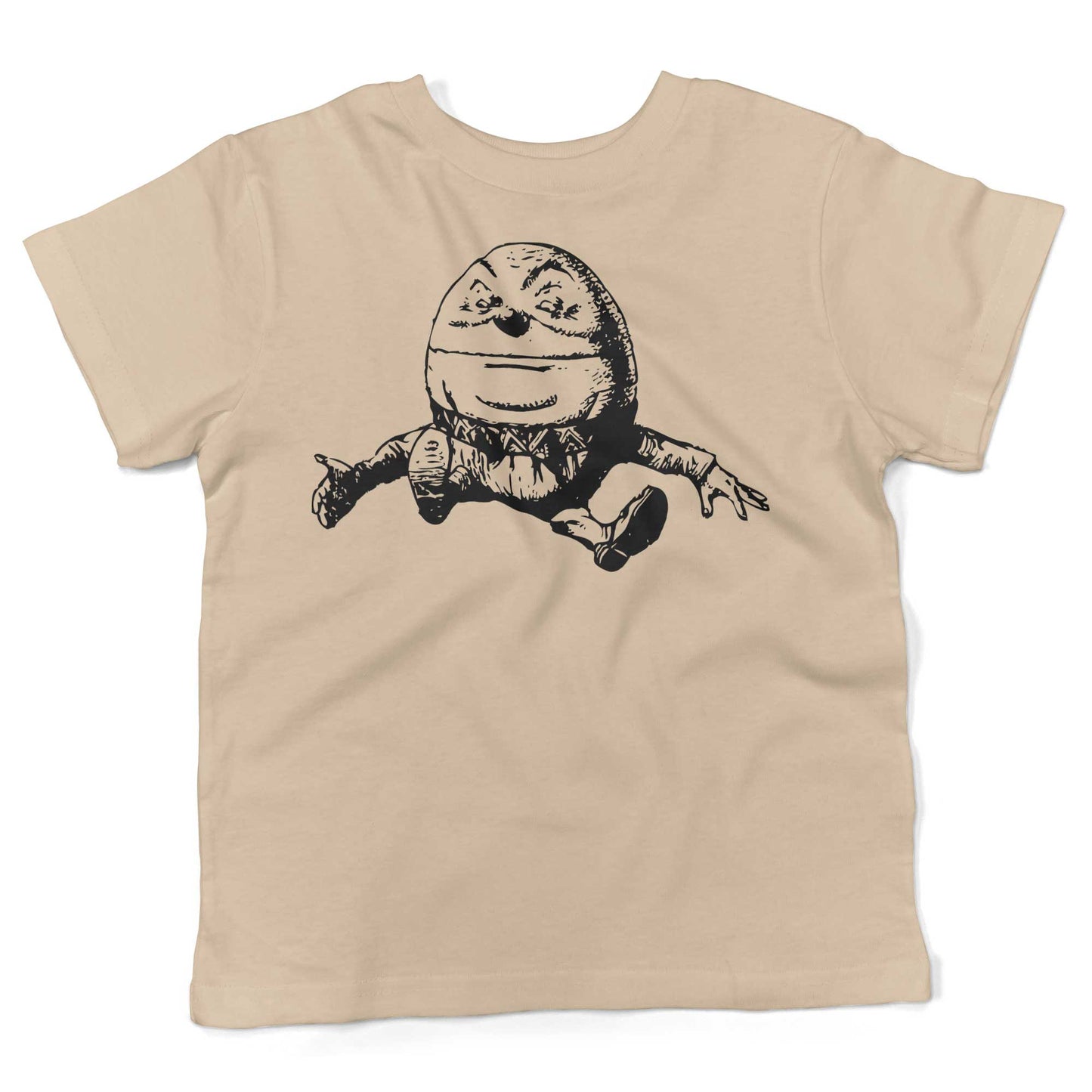 Humpty Dumpty Toddler Shirt-Organic Natural-2T