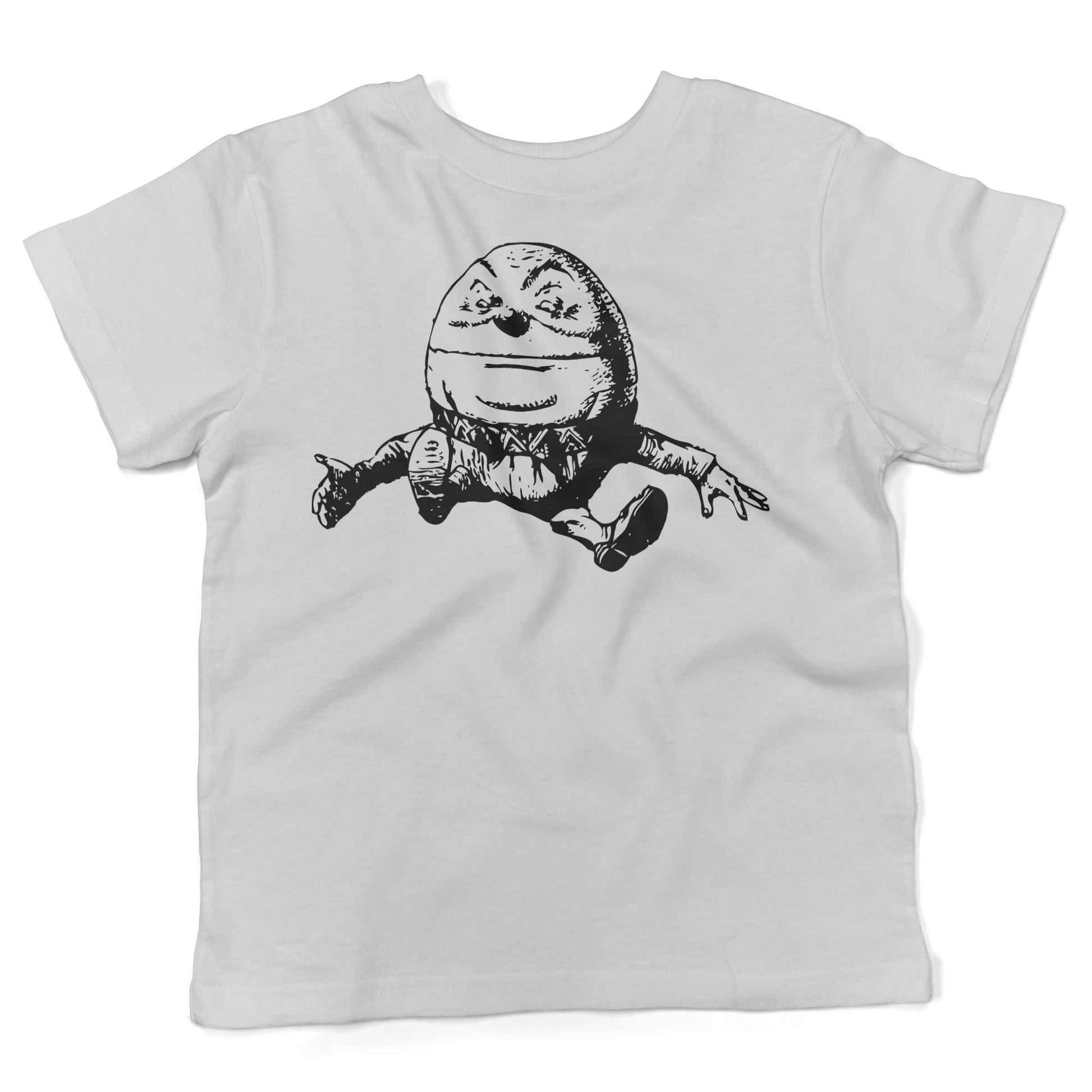 Humpty Dumpty Toddler Shirt-White-2T
