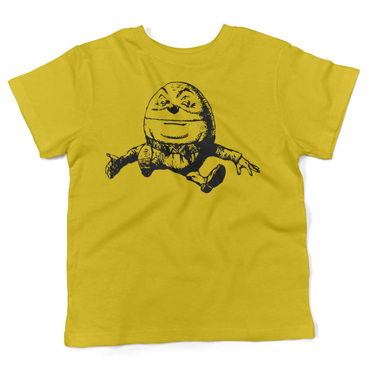 Humpty Dumpty Toddler Shirt-Sunshine Yellow-2T