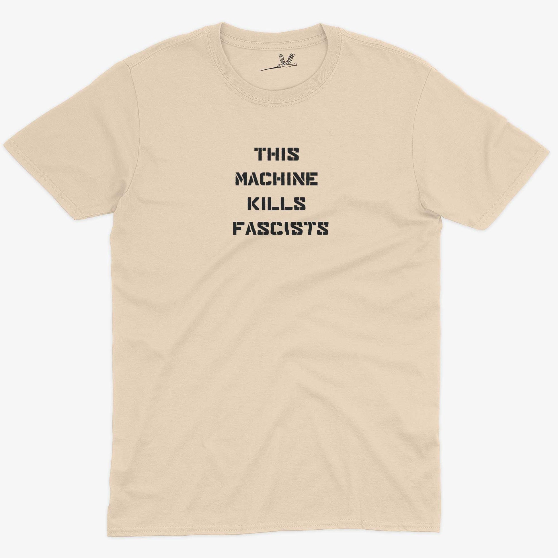 This Machine Kills Fascists Unisex Or Women's Cotton T-shirt-Organic Natural-Unisex