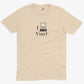 I Play Vinyl Unisex Or Women's Cotton T-shirt-Organic Natural-Unisex