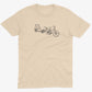 Family Bike Caravan Unisex Or Women's Cotton T-shirt-Organic Natural-Unisex