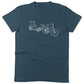 Family Bike Caravan Unisex Or Women's Cotton T-shirt-