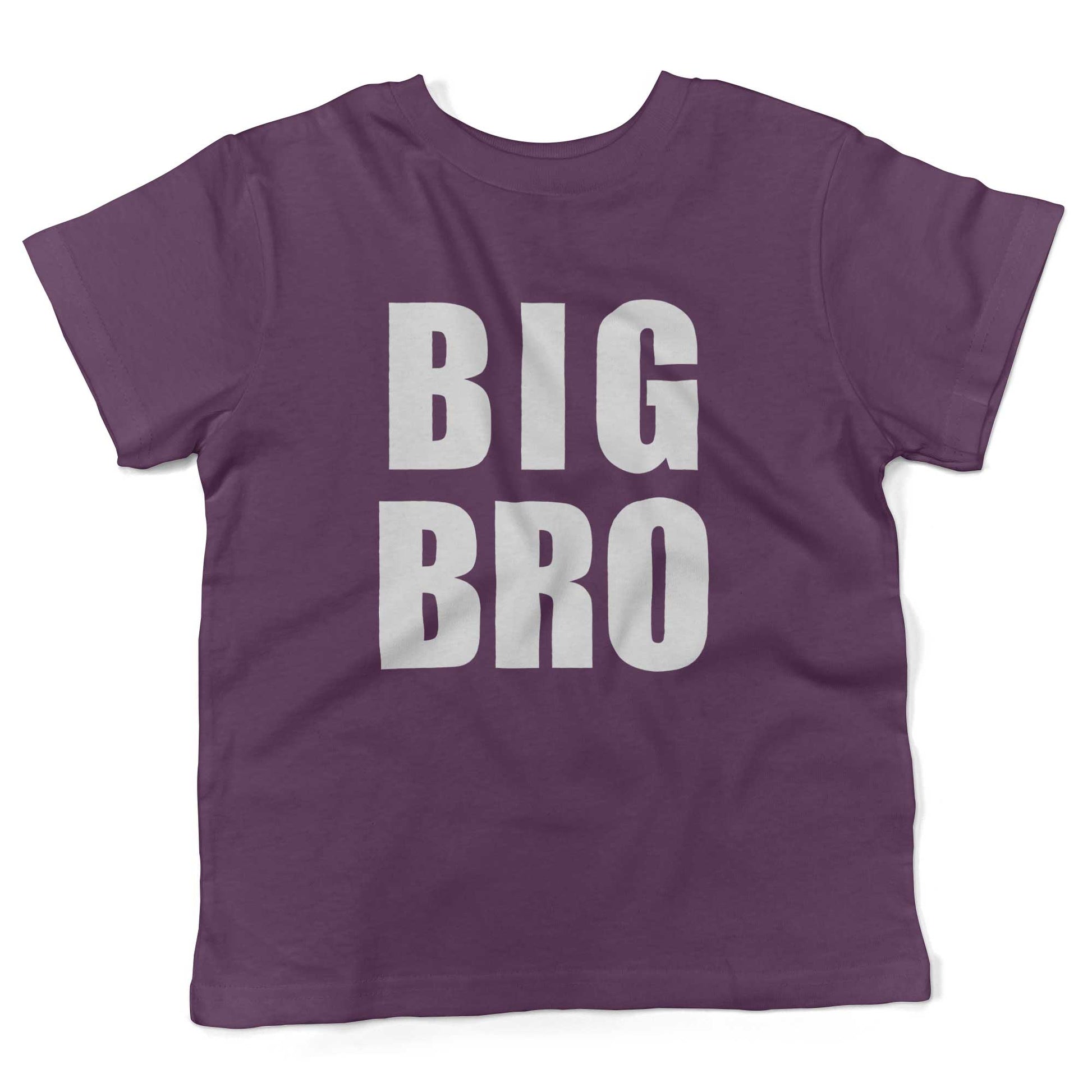 BIG BRO Toddler Shirt-Organic Purple-2T