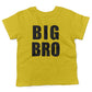 BIG BRO Toddler Shirt-Sunshine Yellow-2T
