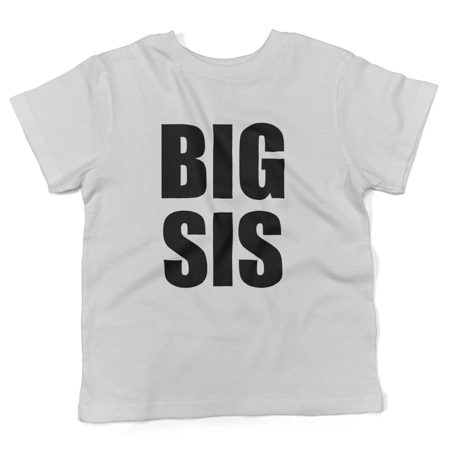 BIG SIS Toddler Shirt-White-2T