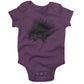 Cute Porcupine Infant Bodysuit or Raglan Tee-Organic Purple-3-6 months
