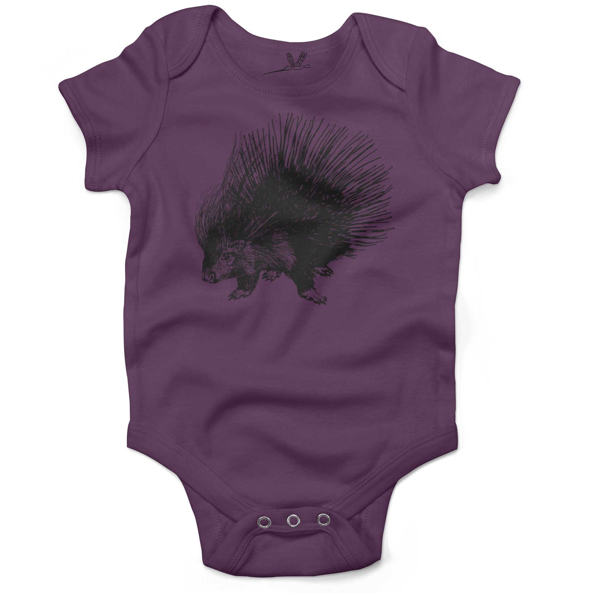Cute Porcupine Infant Bodysuit or Raglan Tee-