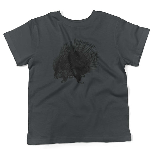 Cute Porcupine Toddler Shirt-Asphalt-2T