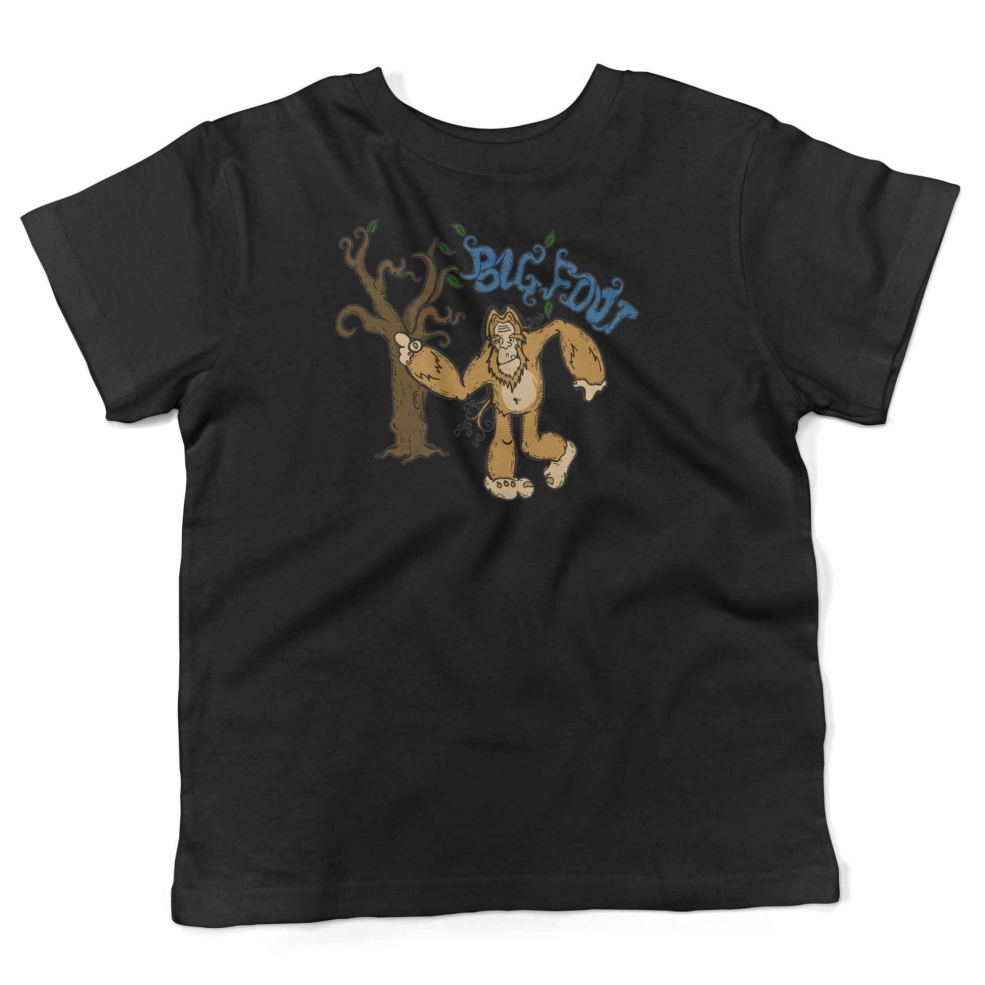 Bigfoot Toddler Shirt-Organic Black-2T