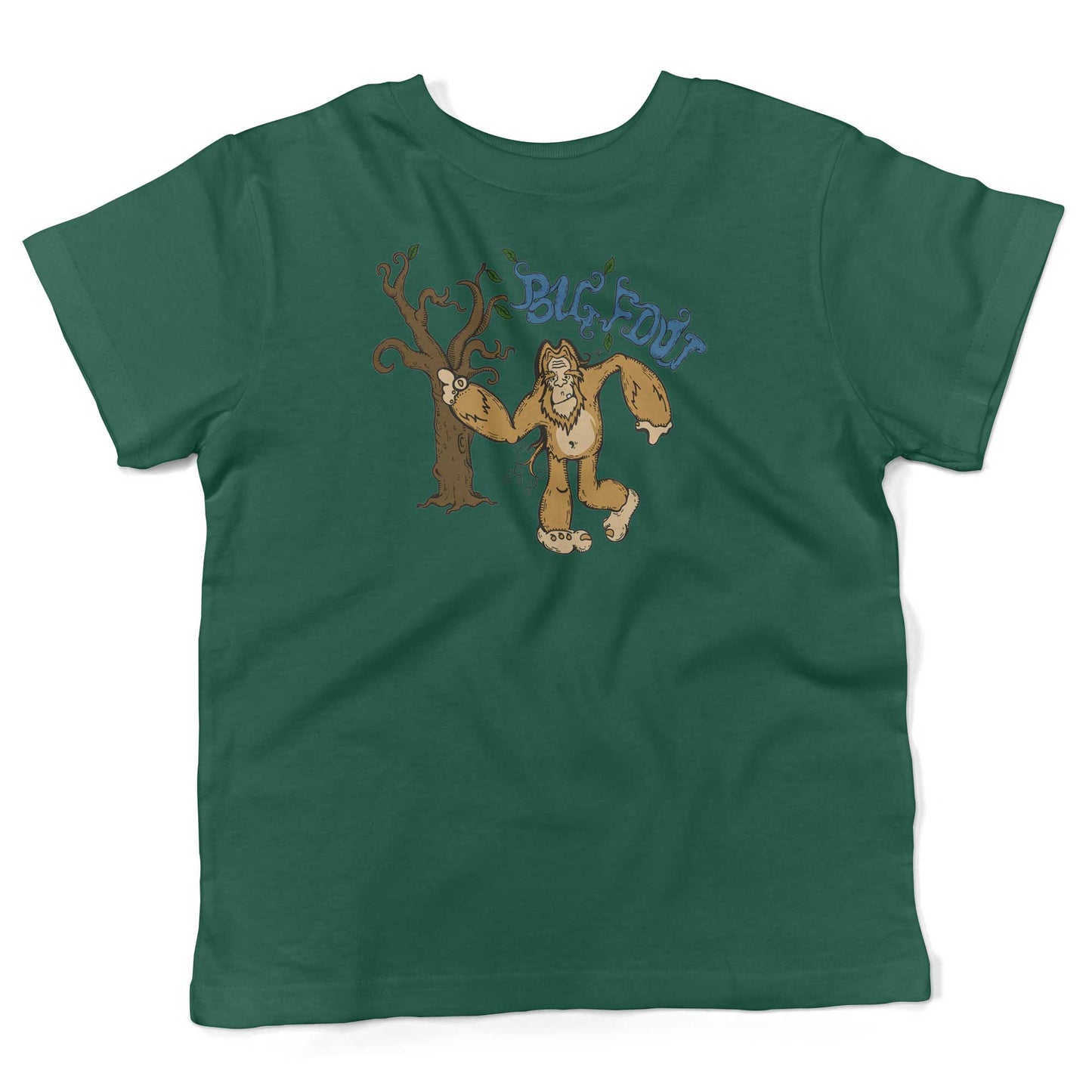 Bigfoot Toddler Shirt-Kelly Green-2T