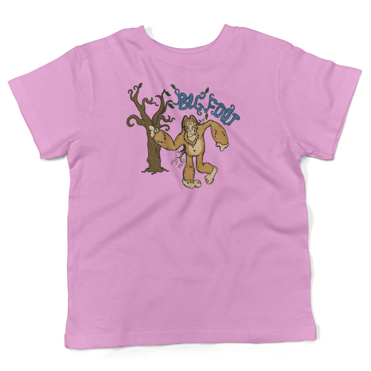 Bigfoot Toddler Shirt-Organic Pink-2T