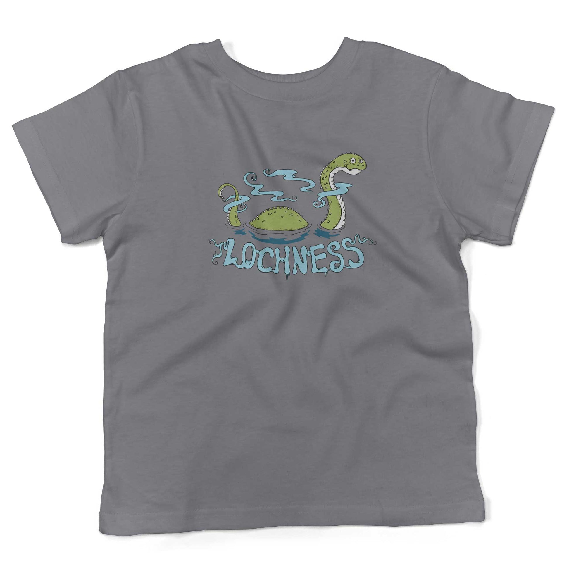 Loch Ness Monster Toddler Shirt-Slate-2T