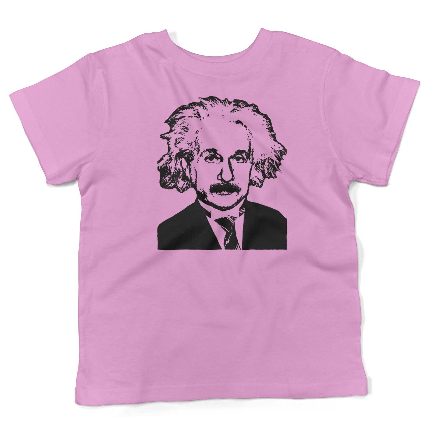 Albert Einstein Toddler Shirt-Organic Pink-2T