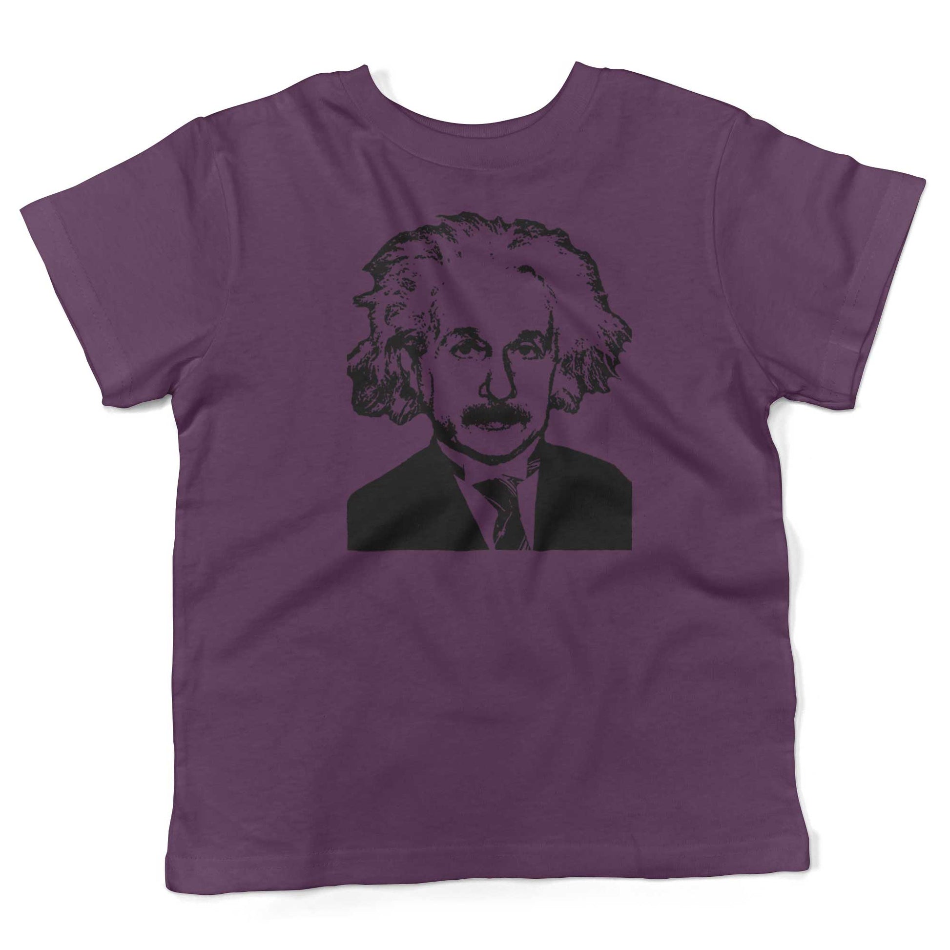 Albert Einstein Toddler Shirt-Organic Purple-2T