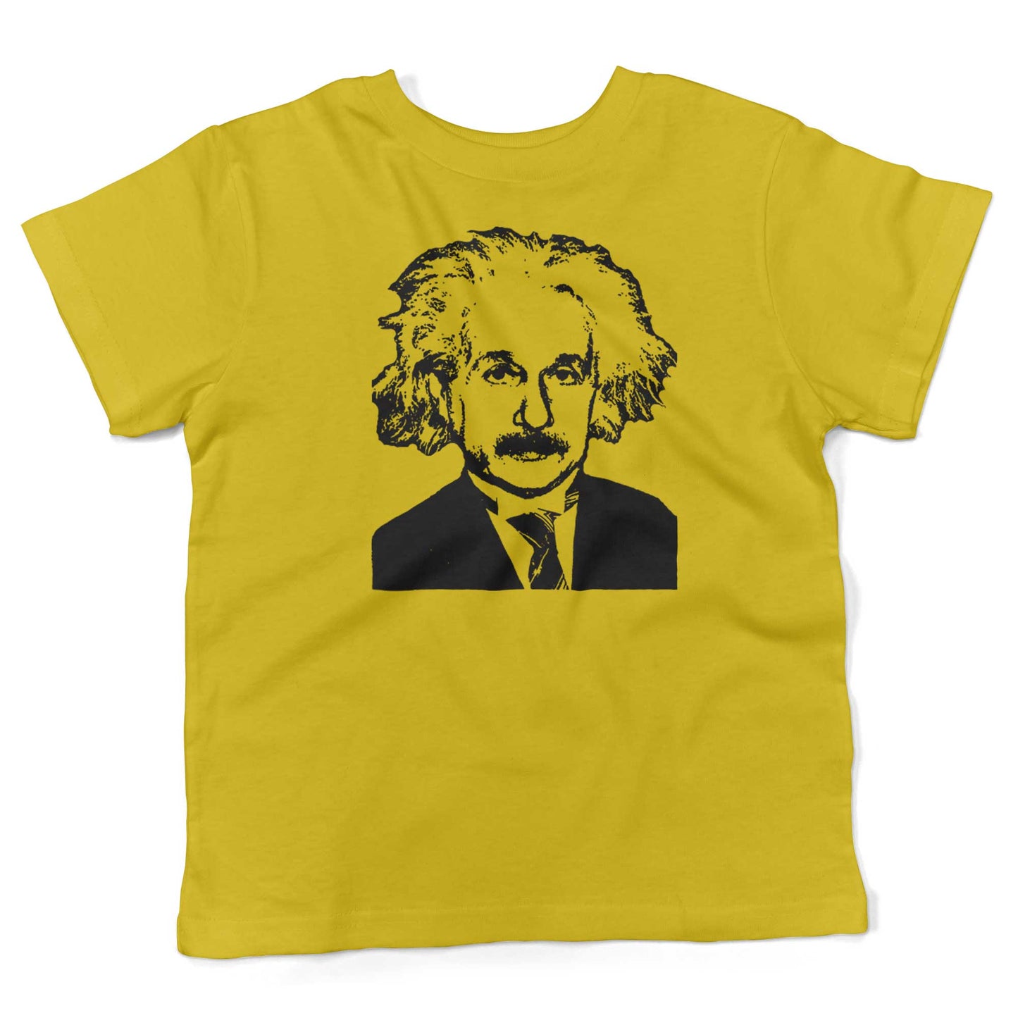 Albert Einstein Toddler Shirt-Sunshine Yellow-2T
