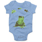 Frog Lifecycle Infant Bodysuit or Raglan Baby Tee-Organic Baby Blue-3-6 months