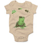 Frog Lifecycle Infant Bodysuit or Raglan Baby Tee-Organic Natural-3-6 months