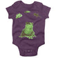 Frog Lifecycle Infant Bodysuit or Raglan Baby Tee-Organic Purple-3-6 months