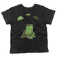 Frog Lifecycle Toddler Shirt-Organic Black-2T