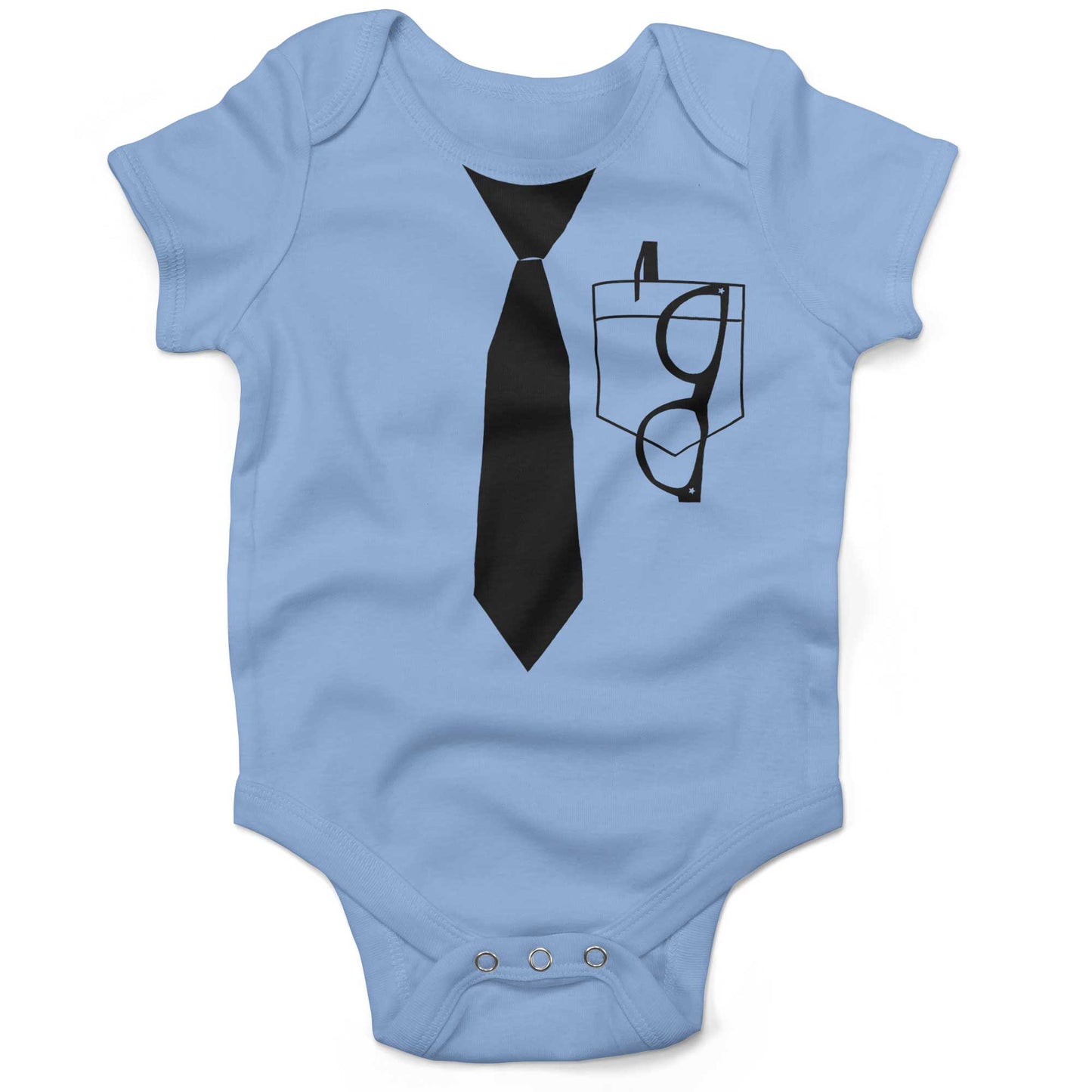 Nerdorama Infant Bodysuit or Raglan Tee-Organic Baby Blue-3-6 months