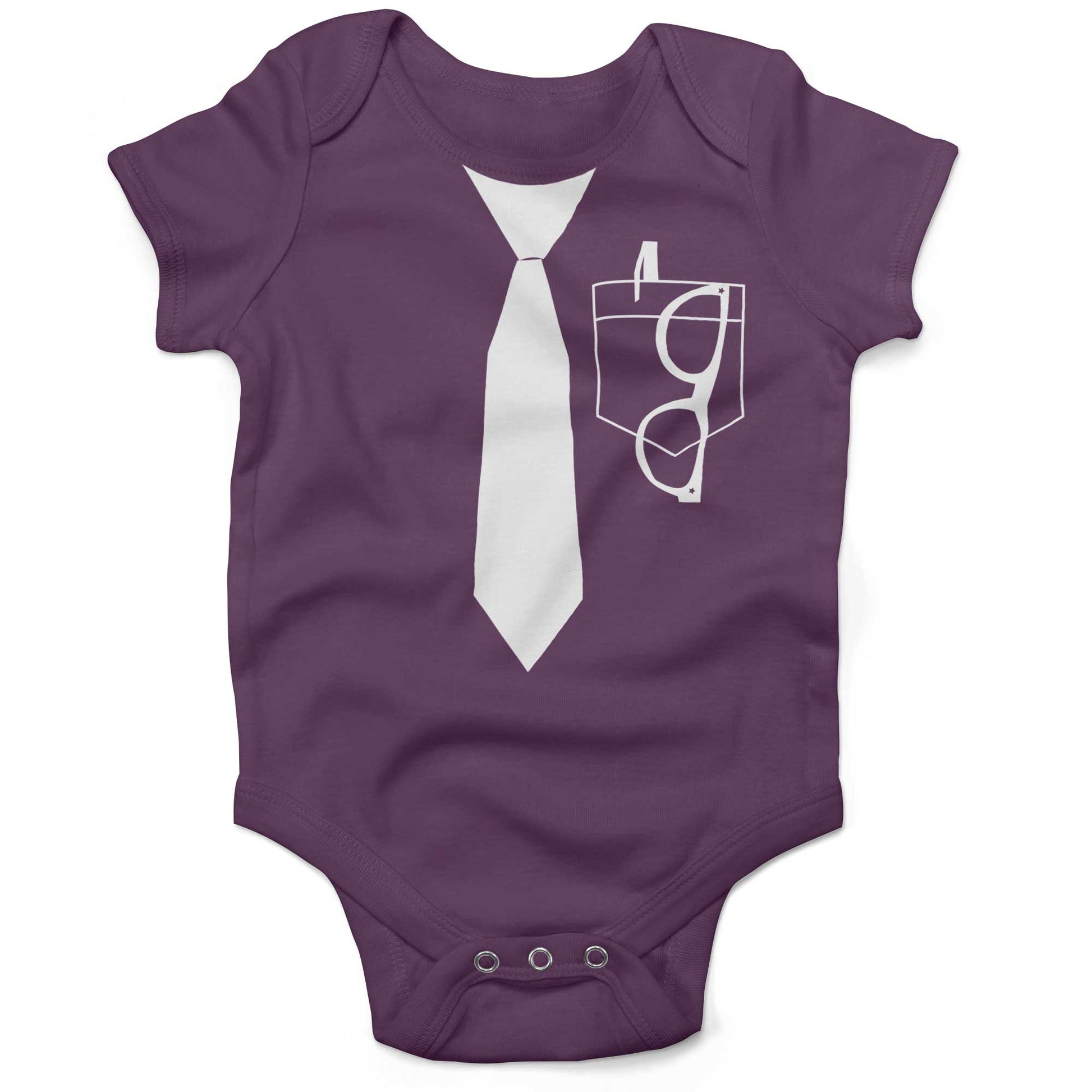 Nerdorama Infant Bodysuit or Raglan Tee-Organic Purple-3-6 months